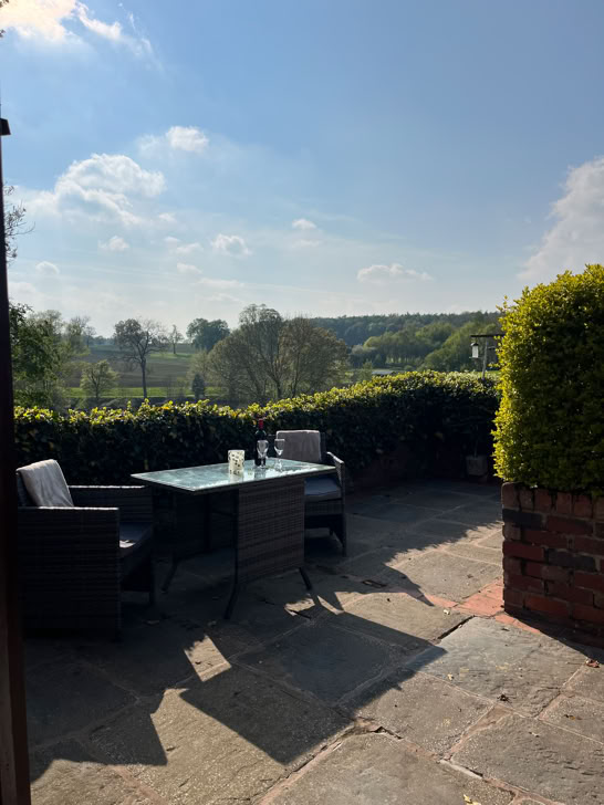 Stables - patio and view