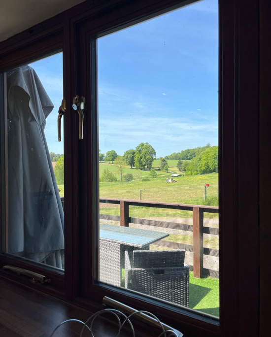 Pool View - view from kitchen